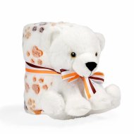 PERLETTI Mīksta plīša rotaļlieta ar segu Perry Bear, 13076