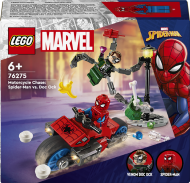 76275 LEGO® Super Heroes Marvel Pakaļdzīšanās Ar Motocikliem: Zirnekļcilvēks Pret Doktoru Astoņkāji