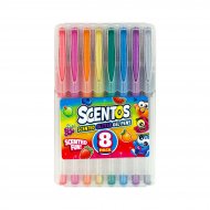 SCENTOS aromātiskās Neon Glitter želejas pildspalvas, 8gab., 25012