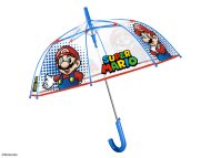 PERLETTI Caurspīdīgs lietussargs Super Mario 45/8, 75064