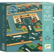 DJECO puzle Pop to Play Roads, 21 gab, DJ07162