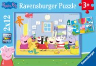 "RAVENSBURGER puzles ""Peppas piedz?vojums"", 2x12 gab., 5574"