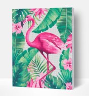 SPLAT PLANET pikseļu māksla - flamingo 30x40 cm, SP45553