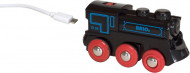 BRIO RAILWAY uzlādējams vilciens ar micro USB kabeli, 33599