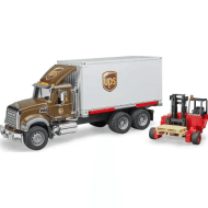 BRUDER 1:16 MACK Granite UPS loģistikas kravas automašīna ar iekrāvēju, 02828