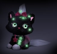 SHIMMER STARS spīdošs plīša kaķis melns, S21305