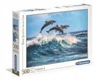 CLEMENTONI puzzle HQC delfīni 500 pcs, 35055