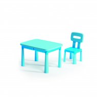 ADRIATIC Gaiši zils galds ar mantu glabātuvi  + krēsls, 1127/A