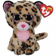 TY Beanie Boos leopards LIVVIE brūns un rozā, TY36490