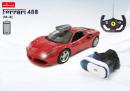RASTAR rādiovadāms auto R/C 1:14 Ferrari 488 GTB, VR Glasses , 79800