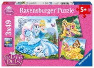 "RAVENSBURGER puzles ""Belle, Cinderella and Raiponce"", 3x49 gab., 9346"
