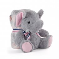 PERLETTI Mīksta plīša rotaļlieta ar segu Allie elephant, 13068