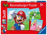 "RAVENSBURGER puzles ""Super Mario"", 3x49 gab., 5186"
