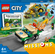 60353 LEGO® City Missions Savvaļas dzīvnieku glābšanas misijas