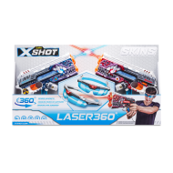 X-SHOT rotaļu pistole "Laser Skins", 2 gab., sortiments, 36602