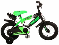 VOLARE Sportivo velosipēds 12" neona zaļš ar melnu, 2030.g