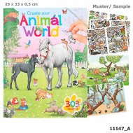 DEPESCHE Create Your Animal World krāsojamā grāmata 2020, 11147