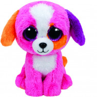 TY Beanie Boos plīša rozā suns PRECIOUS, 15,5 cm, 37188