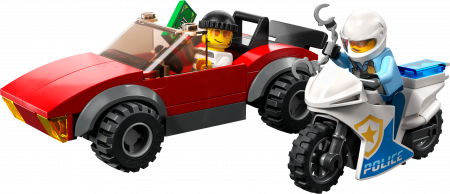 60392 LEGO® City Policijas motocikla pakaļdzīšanās automašīnai 60392