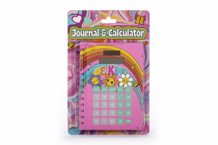 SIMPLE PLEASURES spirālveida piezīmju grāmatiņa ar kalkulatoru, K30075-31104-KT K30075-31104-KT