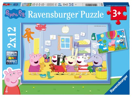 "RAVENSBURGER puzles ""Peppas piedz?vojums"", 2x12 gab., 5574" 5574