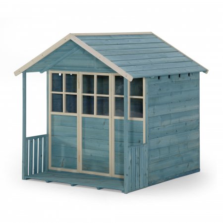 PLUM Deckhouse koka rotaļu māja, zila, 135x135x137 cm, 27667 27667