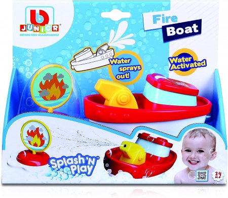 BB JUNIOR ugunsdzēsēju laiva Splash 'N Play, 16-89023 16-89023