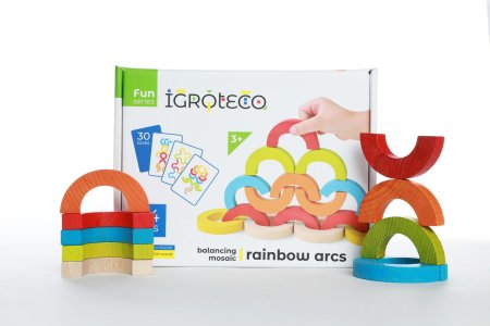 IGROTECO balansējošā mozaīka Rainbow Arcs, 24 daļas, IG0507 