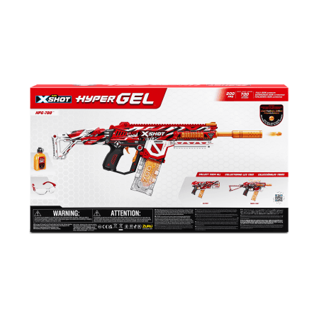 X-SHOT rotaļu pistole "Hyper Gel", 1. sērija, 20000 gēla bumbiņas, sortiments, 36620 