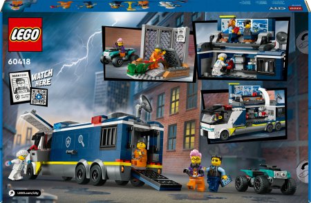 60418 LEGO® City Policijas Mobilās Kriminālās Laboratorijas Auto 