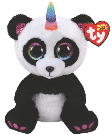 TY Beanie Boos plīša panda ar ragu PARIS 23cm, TY36478 TY36478