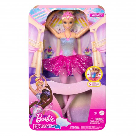 BARBIE Dreamtopia lelle - balerīna ar gaismiņām, HLC25 HLC25