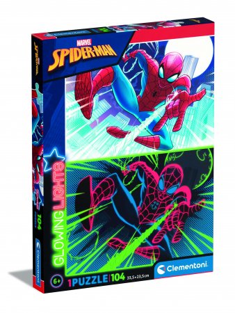 CLEMENTONI puzle Glowing Marvel Spiderman, 104gab., 27555 27555