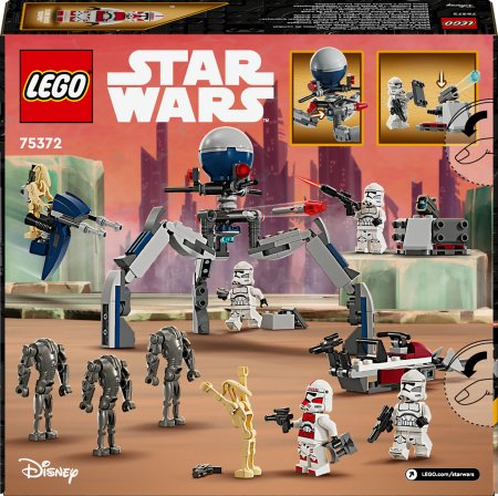75372 LEGO® Star Wars ™ Clone Trooper™ Un Battle Droid™ Kaujas Paka 