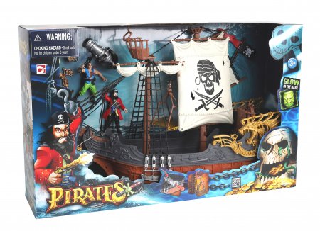 CHAP MEI rotaļlietu komplekts Pirates Deluxe Captain Ship, 505219 505219