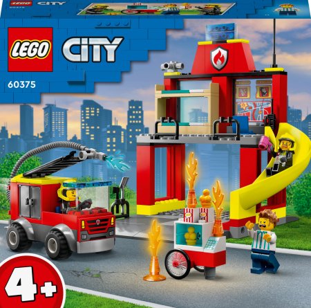 60375 LEGO® City Ugunsdzēsēju depo un ugunsdzēsēju auto 60375
