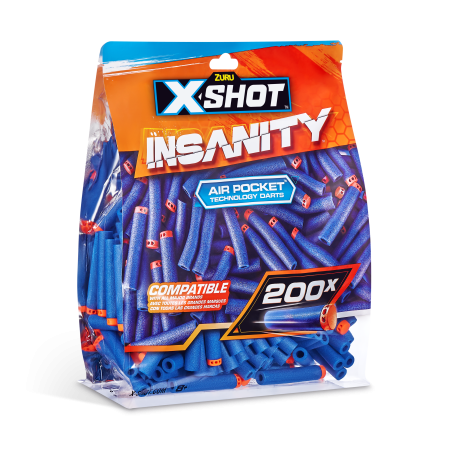 X-SHOT uzpilde "Insanity", 200 gab.,36624 