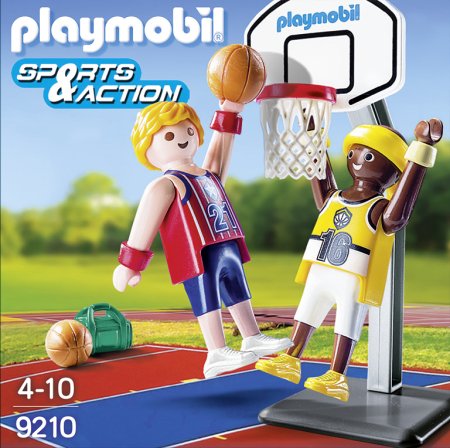 PLAYMOBIL SPORT&ACTION Viens pret vienu - basketbols, 9210 