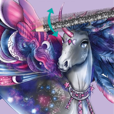 NEBULOUS STARS radošā krāsošanas grāmata Fantasy Horses, 11371 11371