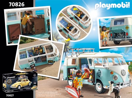 PLAYMOBIL Volkswagen T1 tūristu autobuss – Īpašais izlaidums, 70826 70826
