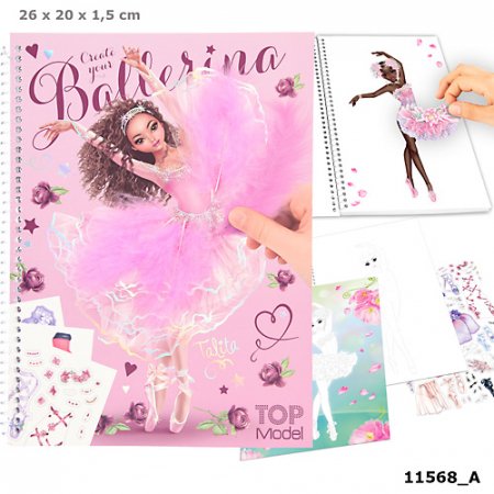 FANTASY MODEL krāsojamā grāmata Ballet, 11568 11568