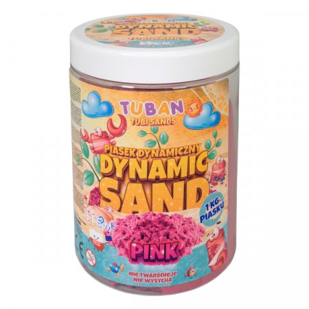 TUBAN dinamiskās smiltis, rozā 1 kg, TU3553 TU3553