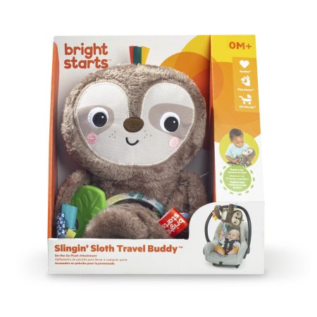 BRIGHT STARTS mīkstā rotaļlieta Slingin' Sloth , 12501-6-MEWW-YW2 12501-6-MEWW-YW2