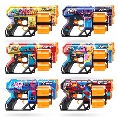 X-SHOT rotaļu pistole "Poppy Playtime", Skins 1. Dread sērija, sortiments, 36650 