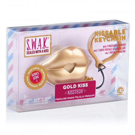 S.W.A.K. atslēgu piekariņš Matte Gold kiss ar skaņu, 4114 4114