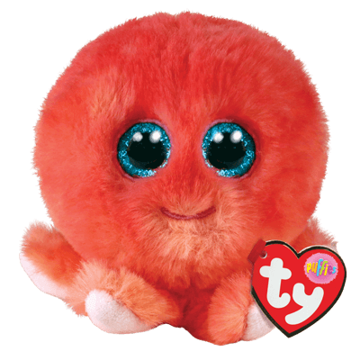 TY Beanie Balls astoņkājis pufīgs SHELDON, TY42527 TY42527