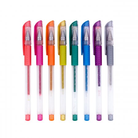SCENTOS aromātiskās Neon Glitter želejas pildspalvas, 8gab., 25012 25012