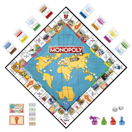 MONOPOLY spēle Pasaules tūre (LV, EE), F4007EL0 F4007EL0