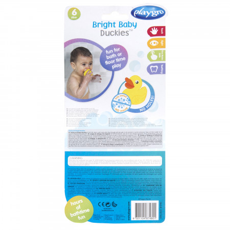 PLAYGRO pilnībā noslēgts vannas rotaļlietas Bright Baby Duckies, 0187480 0187480
