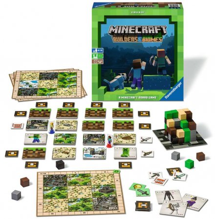 RAVENSBURGER galda spēle Minecraft Builders & Biomes (LT, LV, EE), 27088 27088